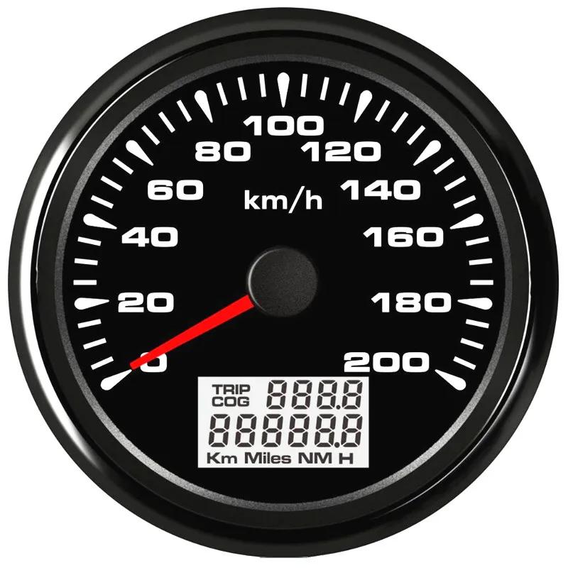 GPS ӵ  Ÿ,  ӵ ǥñ, 8  Ʈ ÷  ׳, ڵ Ʈ, 85mm, 0-200 km/h, 9-32vdc